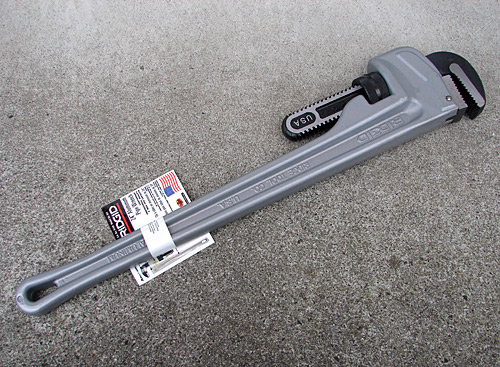 ☆品☆ RIDGID リジッド アルミパイプレンチ 3本セット 824 600mm 818 450㎜ その他1本 パイレン 76825