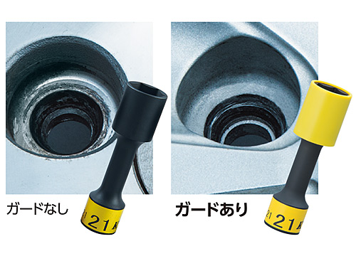 KTC 1/2ホイールナット専用インパクトソケット（ロング薄肉