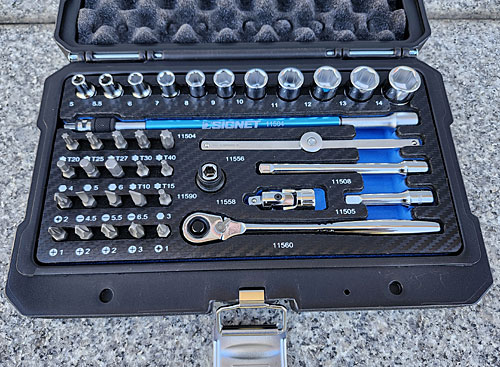 SIGNET1/4クロスハンドルラチェット＆ソケットセット